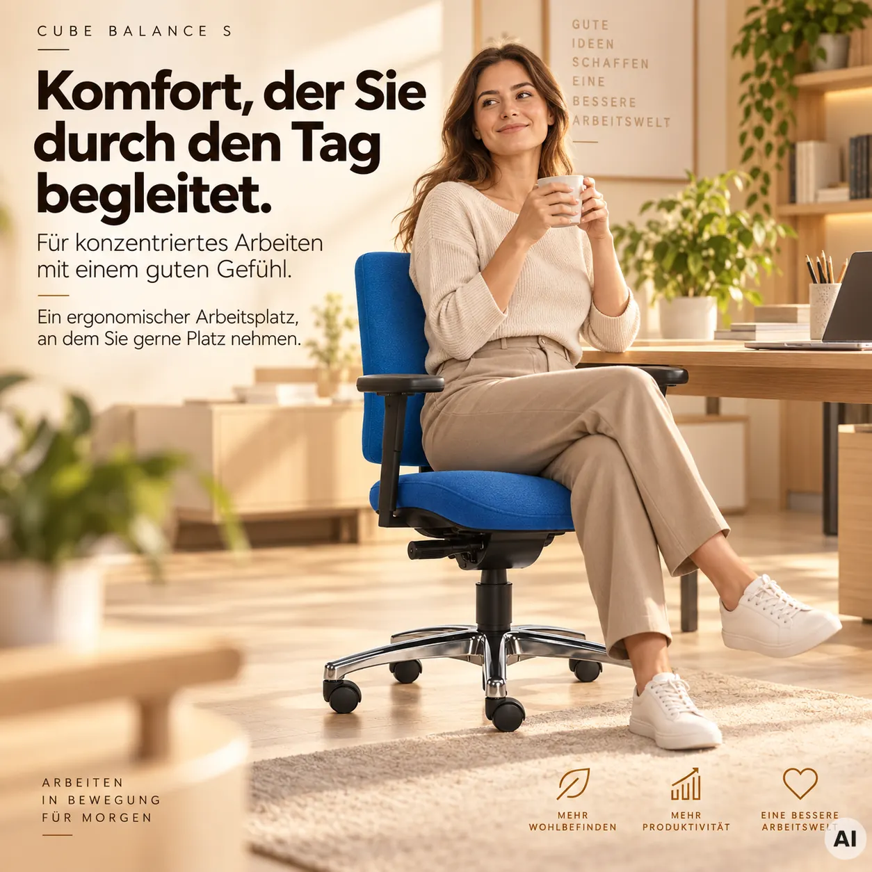 Cube Balance S - Ergonomischer Profi-Stuhl