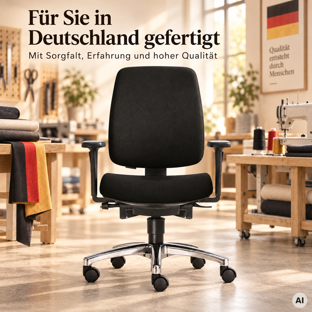 Lady ShapeUp M - Frauen-Bürostuhl für langes Sitzen